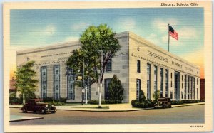 Postcard - Library - Toledo, Ohio