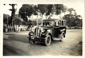 indonesia, JAVA SURABAIA, Red-Hunter Taxi (1940s) Real Photo