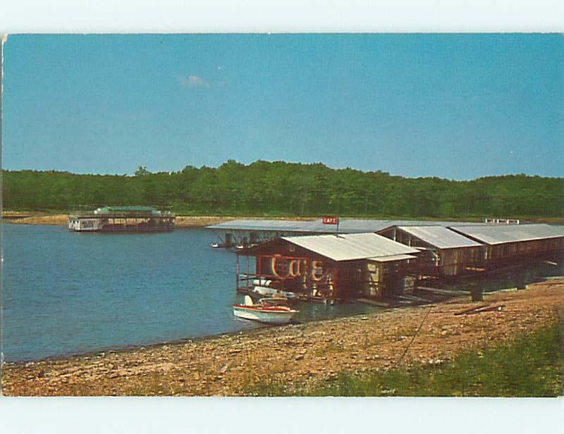 Unused Pre-1980 HIGHWAY 13 BOAT DOCK & cafe RESTAURANT Kimberling City MO s0660