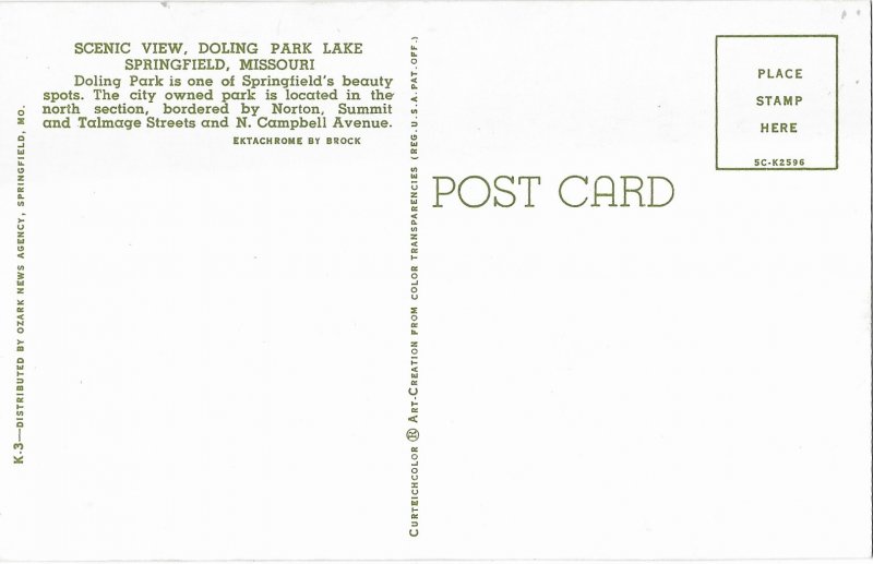 Doling Park Lake City Park Springfield Missouri