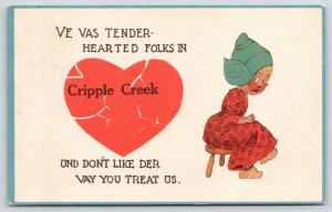 Cripple Creek Colorado~Tender Hearted Girl Dont Like Der Vay You Treat Us~1913 