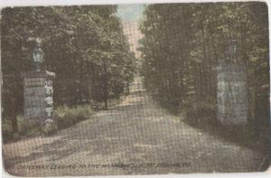 Driveway Leading To The Montanesca Mt Pocono PA 1915