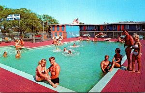 Maine Old Orchard Beach Americana Motel Swimming Pool 1972