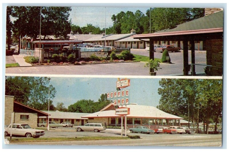 1969 Rail Haven Motel Restaurant Glenstone Springfield Missouri Vintage Postcard