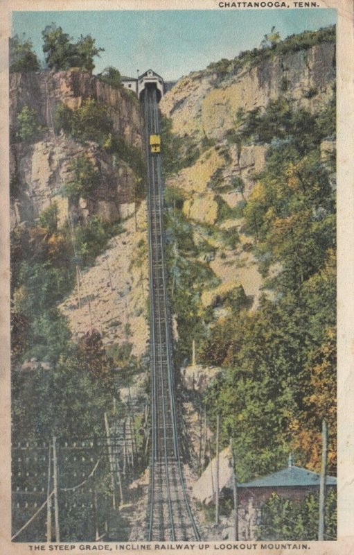 CHATTANOOGA,Tennessee, 1918; Steep Grade, Incline Railway Up Lookout Mtn.