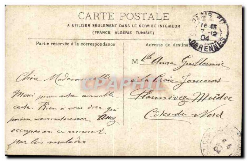 Old Postcard Paris Fountain St Michel