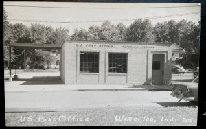 Vintage Postcard 1930's U.S. Post Office, Waterloo, Iowa (*REAL PHOTO)