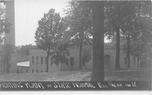 J31/ Peru Nebraska RPPC Postcard c1910 State Normal School Heating Plant 298