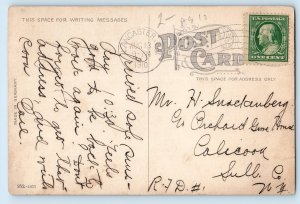 c1910 Lancaster Pennsylvania PA Vintage Postcard Wheatland Hotel Building Posted