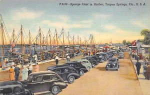 Sponge Fleet in Harbor Cars Tarpon Springs FL