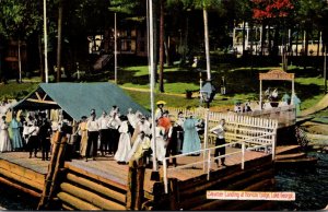 New York Lake George Steamer Landing At Horicon Lodge 1910