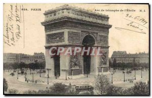 Old Postcard Paris Arc de Triomphe Etoile