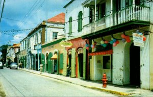 St Thomas Charlotte Amalie Colorful Street Scene