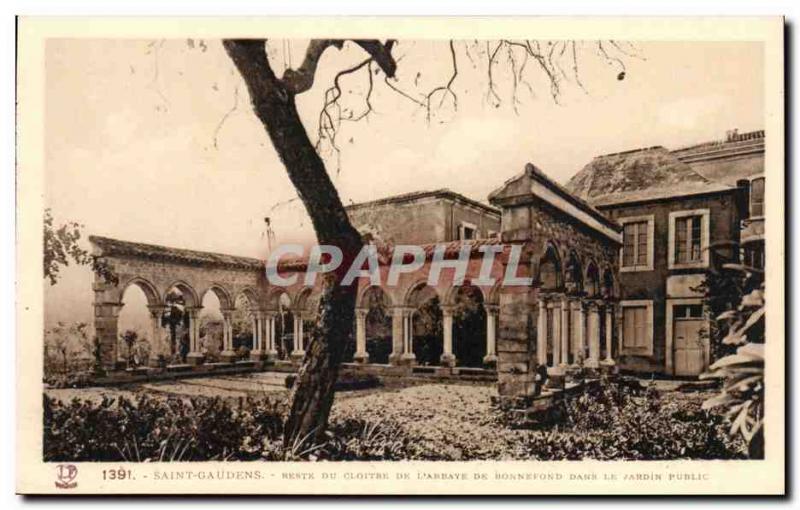 Old Postcard Saint Gaudens Rest of the cloister of & # 39abbaye Bonnefond in ...