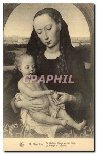 Old Postcard Exhibition Antwerp 1930 H Memling From Heillge Maagd in het Kind...