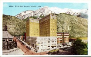 Hotel Ben Lomond Ogden Utah UT WB Postcard VTG UNP Vintage Unused Trolley 