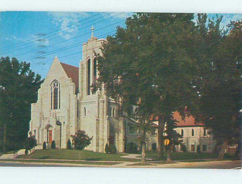 Pre-1980 CHURCH SCENE Mason City Iowa IA L5169