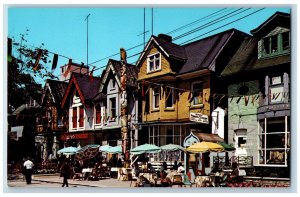 Toronto Ontario Canada Postcard Markham Street Village Bloor Bathurst St c1950's