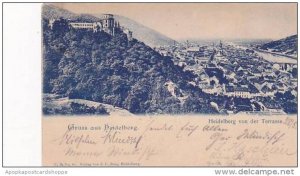 Germany Heidelberg von der Terrassee Grus Aus 1899