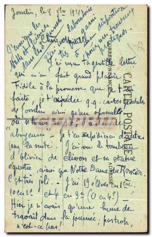 Old Postcard Chateau de Josselin