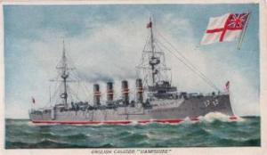 English Cruiser \Hampshire\ Postcard