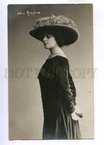 193275 M-e ROGGERS Opera Star DANCER in Hat Vintage PHOTO PC