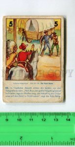 428235 GERMANY WILD WEST Indians Vintage FAKA-TABAK Tobacco Card w/ ADVERTISING