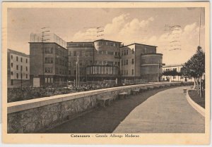 44379 vintage postcard - CATANZARO city - MODERN HOTEL 1942-