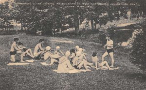 Colora Maryland Swimming Class, W. Nottingham Junior High Camp B/W Photo Print P