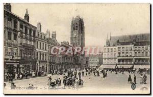 Old Postcard Dunkerque Place Jean Bart