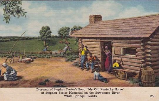 Florida White Springs Diorama Of Stephen Foster's Song My Old Kentucky Home