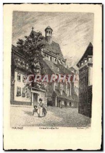 Old Postcard Mainz Kloster Carmeliten