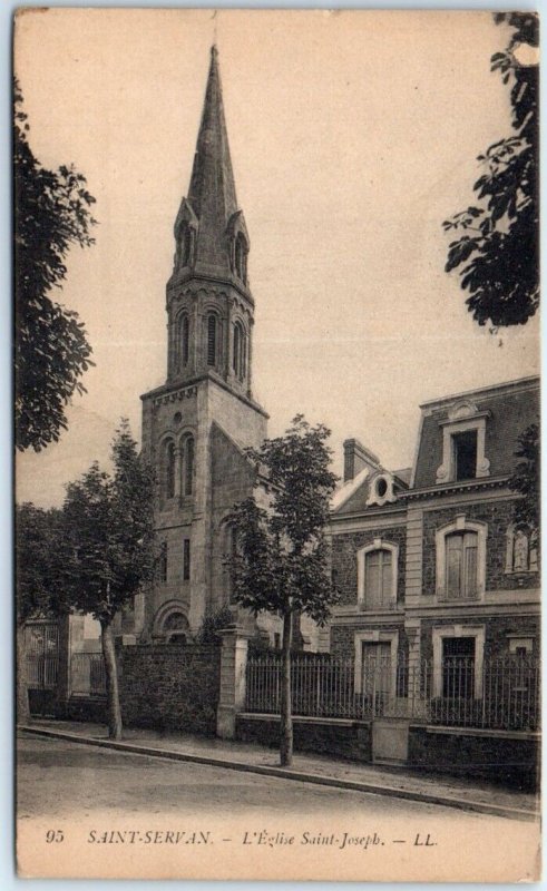 Postcard - L'Eglise Saint-Joseph - Saint-Servan, France