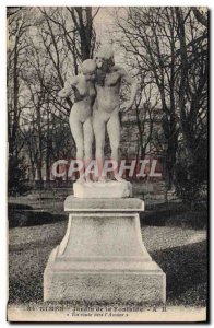 Old Postcard Nimes Fountain Gardens Road to the & # 39amour