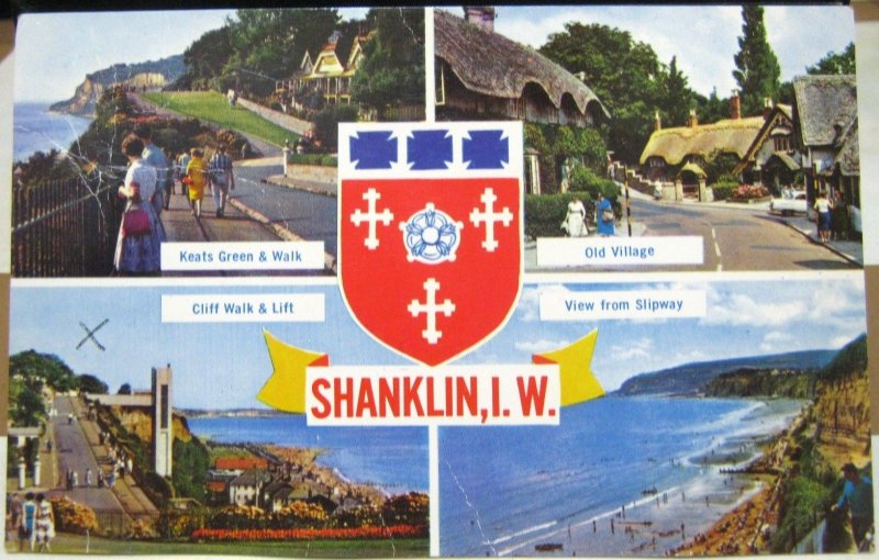 England Shanklin Isle of Wight Old Village Slipway Keats Green and Walk - posted