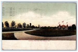 1910 Scenic View Robison Park Near Fort Wayne Indiana Vintage Antique Postcard