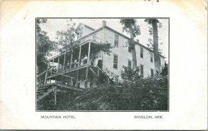 Postcard - Winslow Arkansas AR - Mountain Hotel - Winslow AR Cover M13