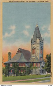 NASHVILLE , Tennessee , 1930-40s ; Memorial Chapel , Fisk University