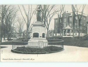 Pre1907 SUFFRAGE - FIRST USA FEMALE STATUE - DUSTIN MONUMENT Haverhill MA Q2053