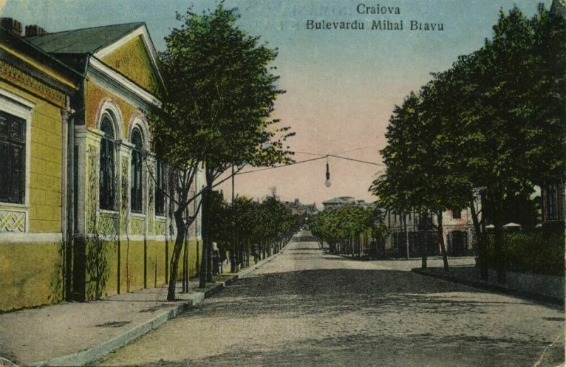 romania, CRAIOVA, Bulevardul Mihai Bravu (1922) Postcard