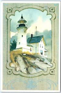 Lighthouse Scene Painting/Art Print - From The Amberley Classic Art Collection