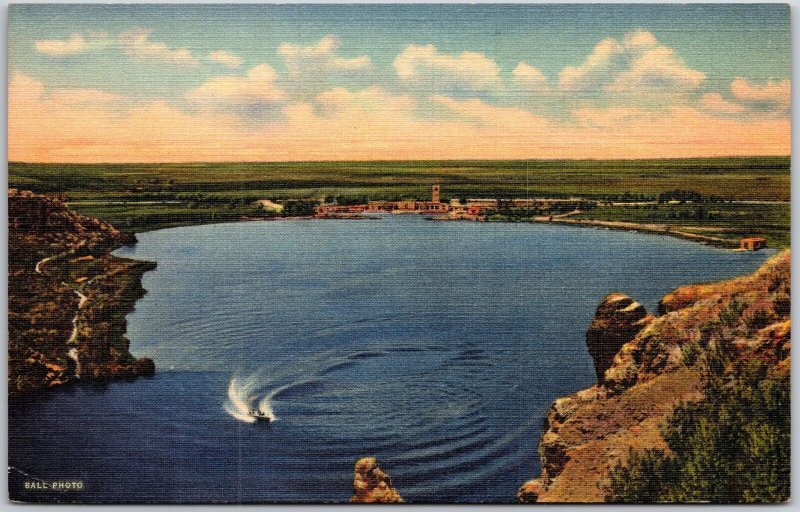 Roswell New Mexico NM, Lea Lake, Bottomless Lakes State Park, Vintage Postcard