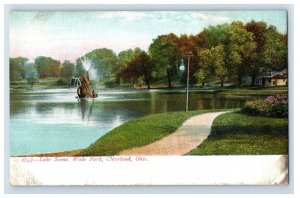 C. 1905-07 Lake Scene Wade Park Cleveland, Ohio. Postcard F144E