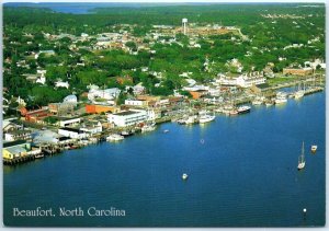 Postcard - Aerial View of Beaufort, North Carolina