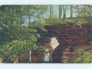 Divided-back NATURE SCENE Wisconsin Dells - Near Baraboo & Portage WI AD7454