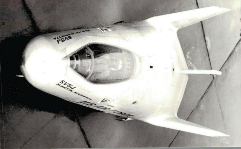 De Martin SV5J Lifting Body Real Photo Aviation Postcard. 02.71