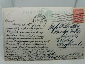 Antique Canadian Postcard Regatta at the Gorge Victoria British Columbia BC 1911