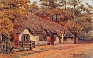 NEW FOREST HAMPSHIRE ENGLAND~THE CAT & FIDDLE INN-A R QUINTON ARTIST POSTCARD 