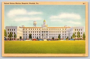 Hospitals~United States Marine Hospital Norfolk Virginia~Vintage Postcard