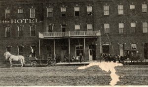 Postcard KS The Middaugh Hotel Columbus Kans.Vintage Standard View c1900s 